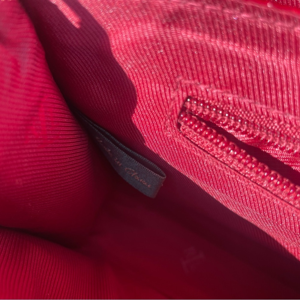 RALPH LAUREN Women’s Red Crocodile Pattern Shoulder Bag Vintage - Picture 13 of 16